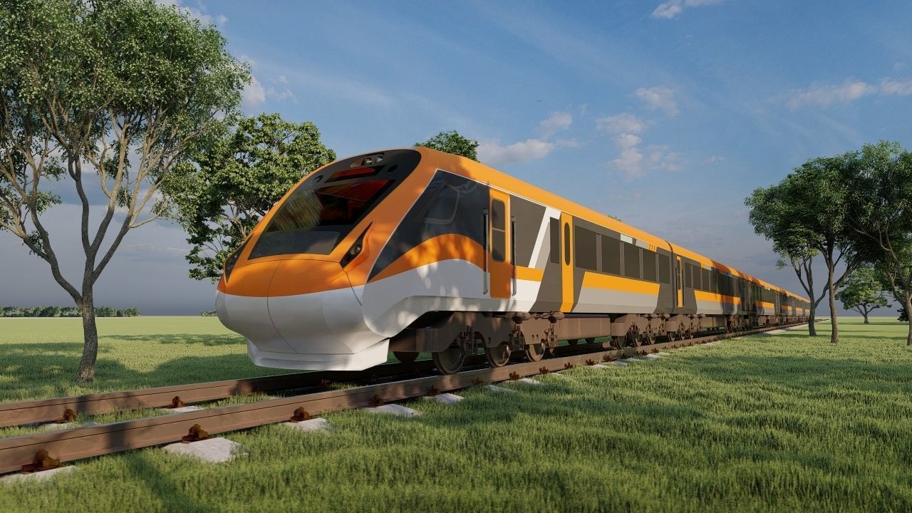 Vande Bharat Express Train Detailed 3D Model 3D model | CGTrader