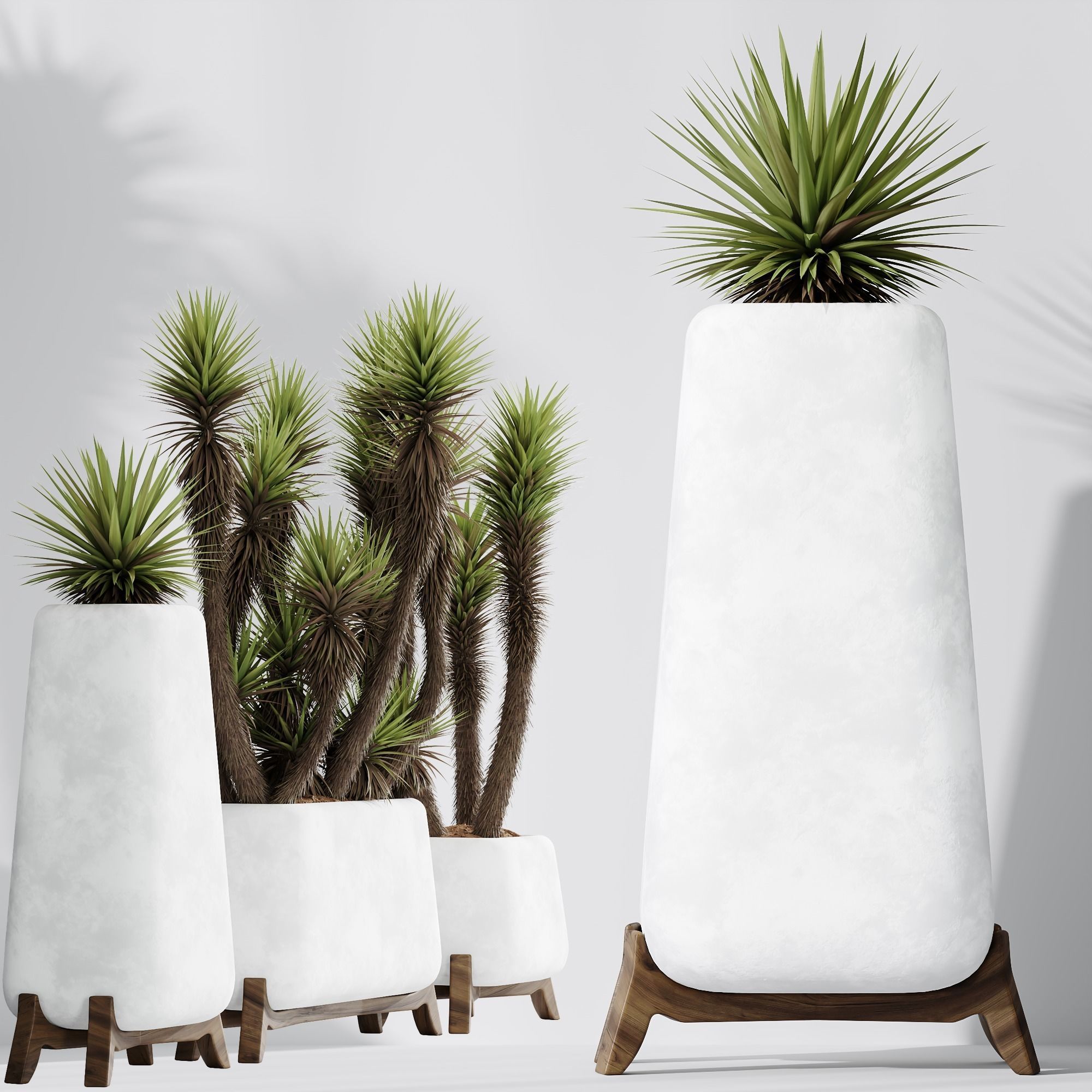 HQ Plants Yucca Elephantipes Valida Vase Set01 3D model_1