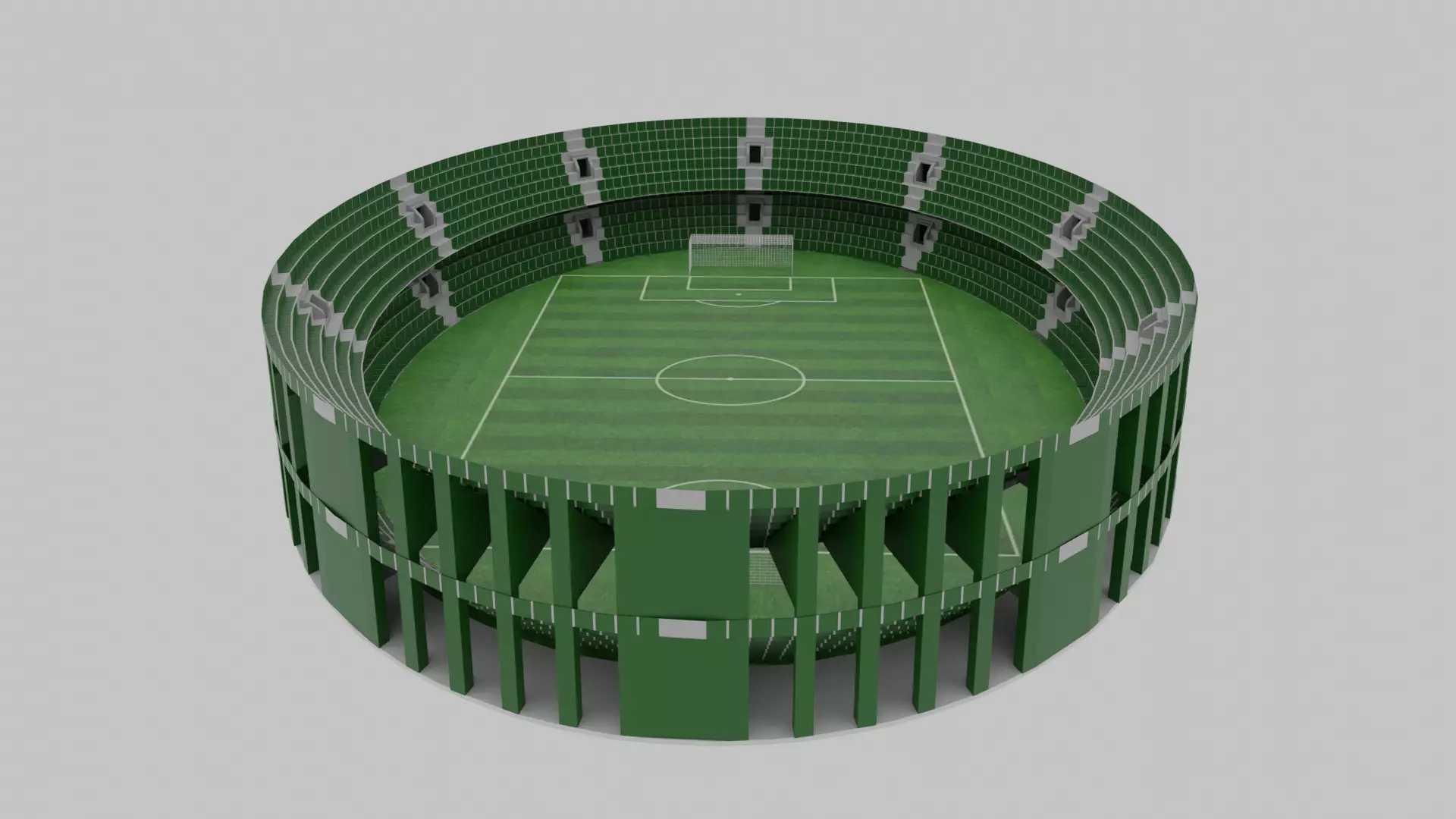 Football Stadium Low-poly 3D model