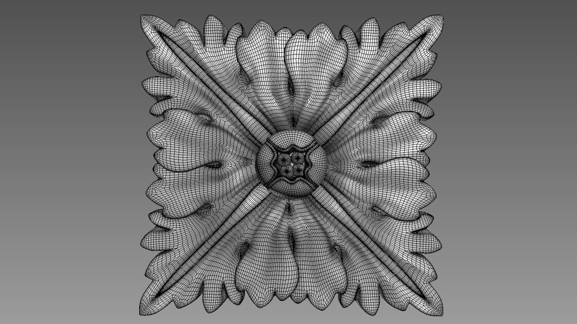 Decor square 02 3D model_9