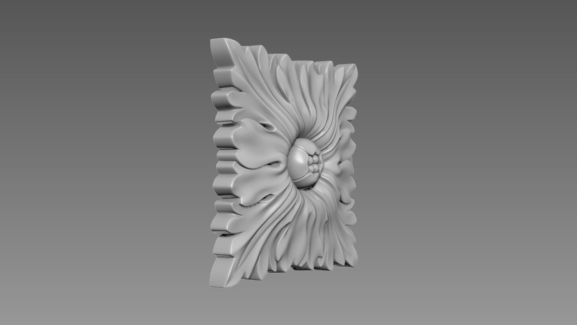 Decor square 02 3D model_2