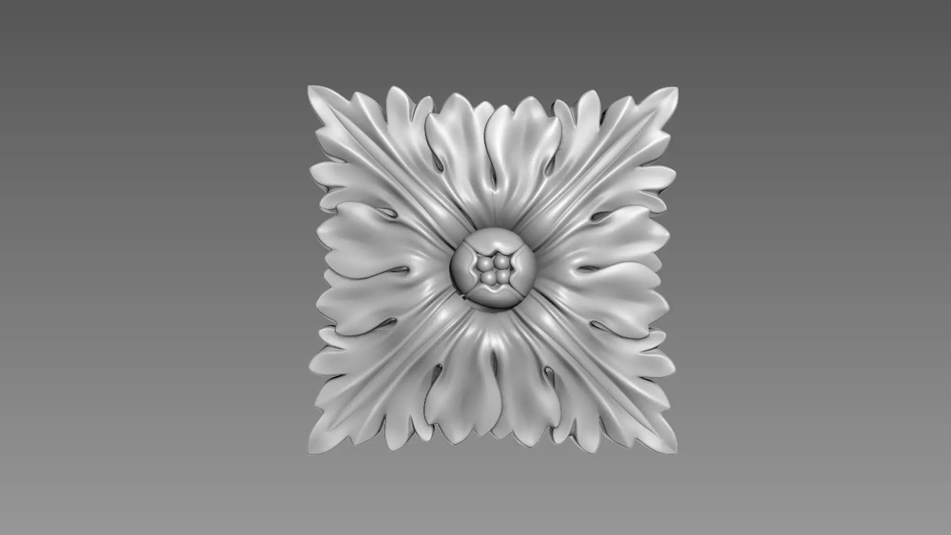 Decor square 02 3D model_0