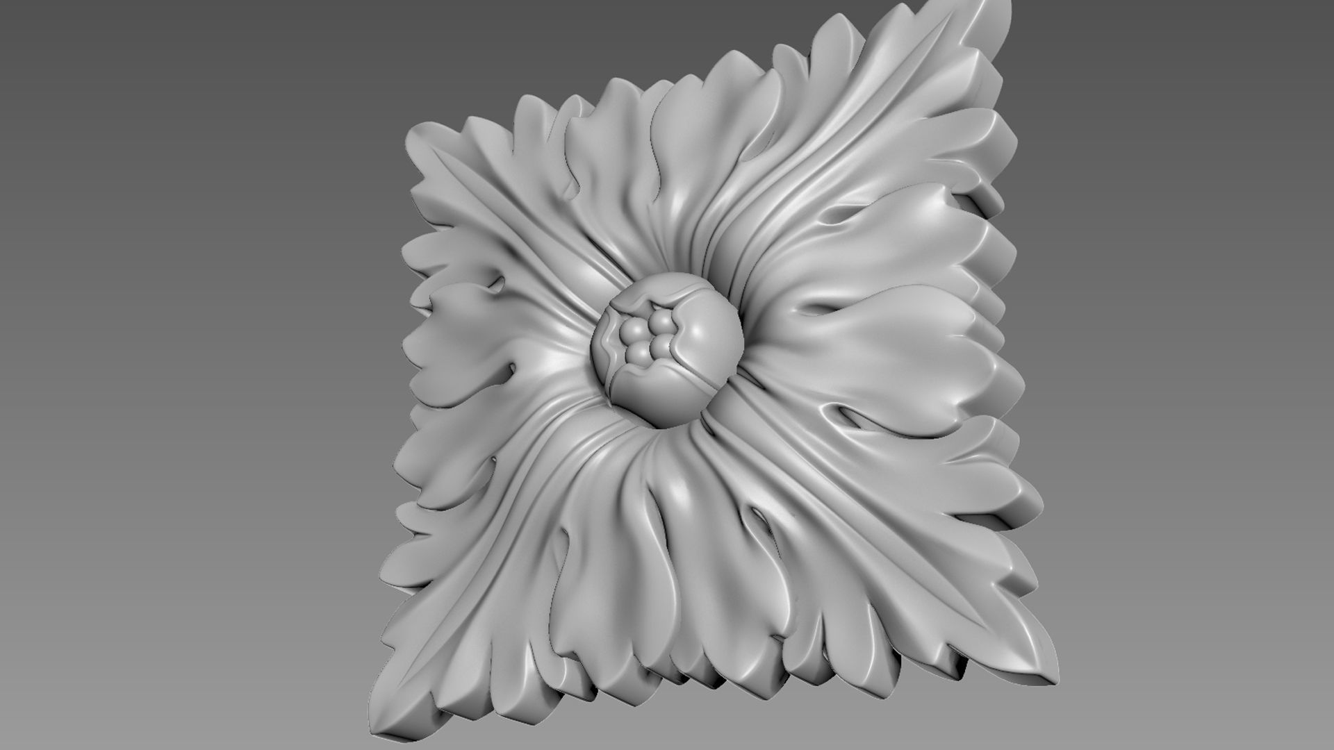 Decor square 02 3D model_7