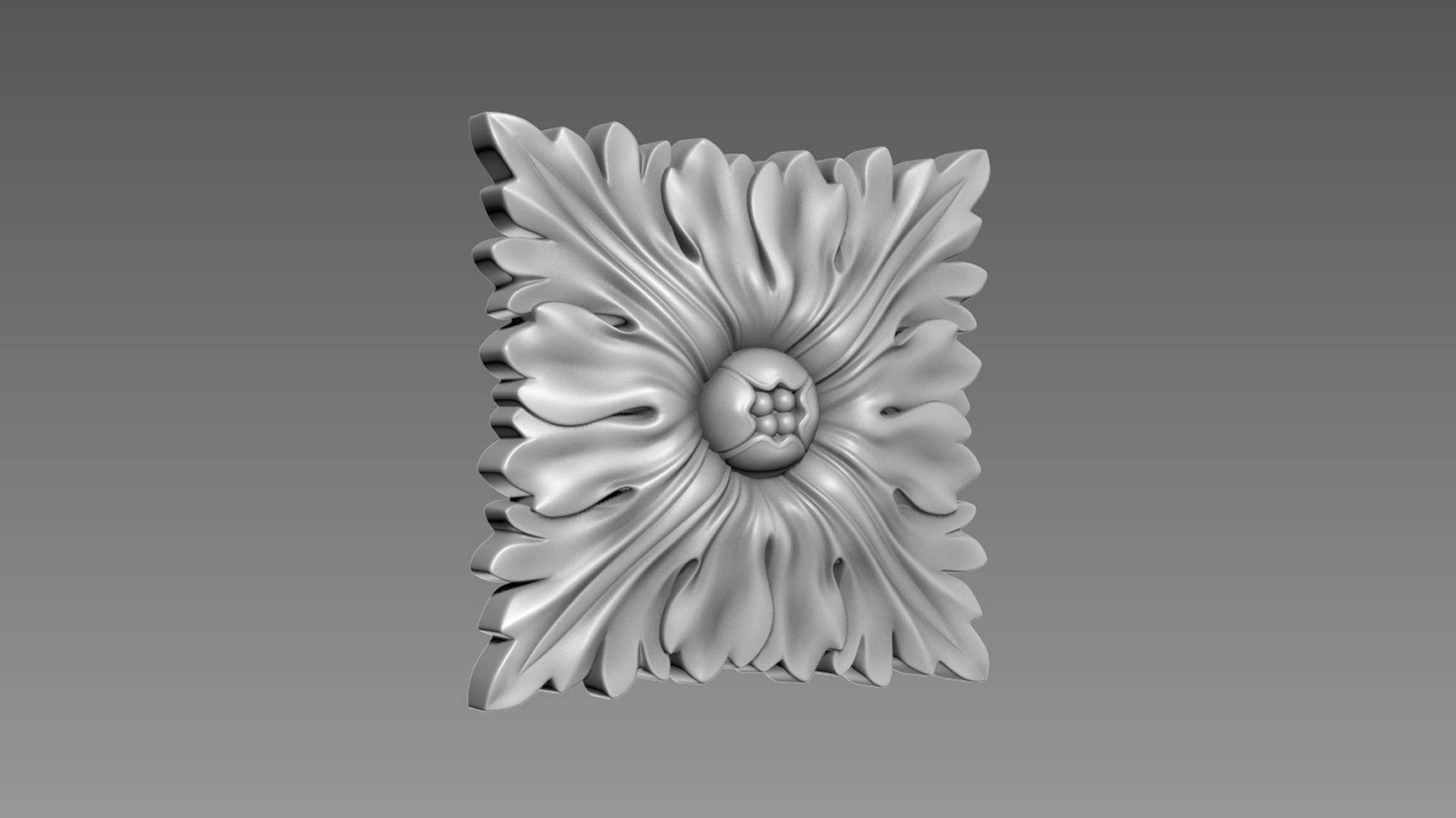 Decor square 02 3D model_1