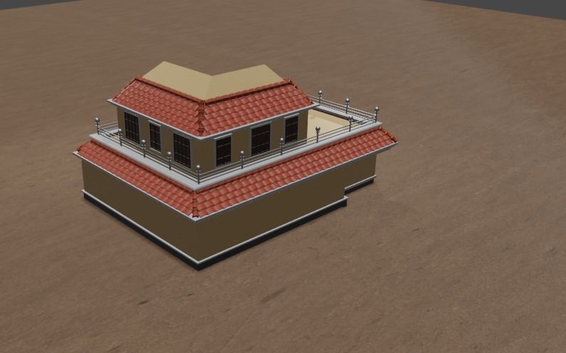 Modern house 3d model 3D model_5