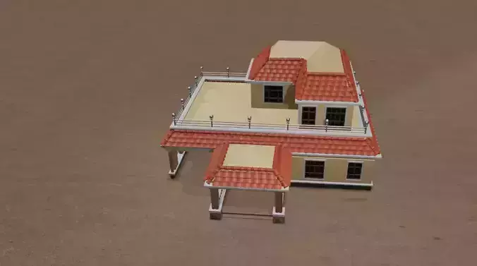 Modern house 3d model