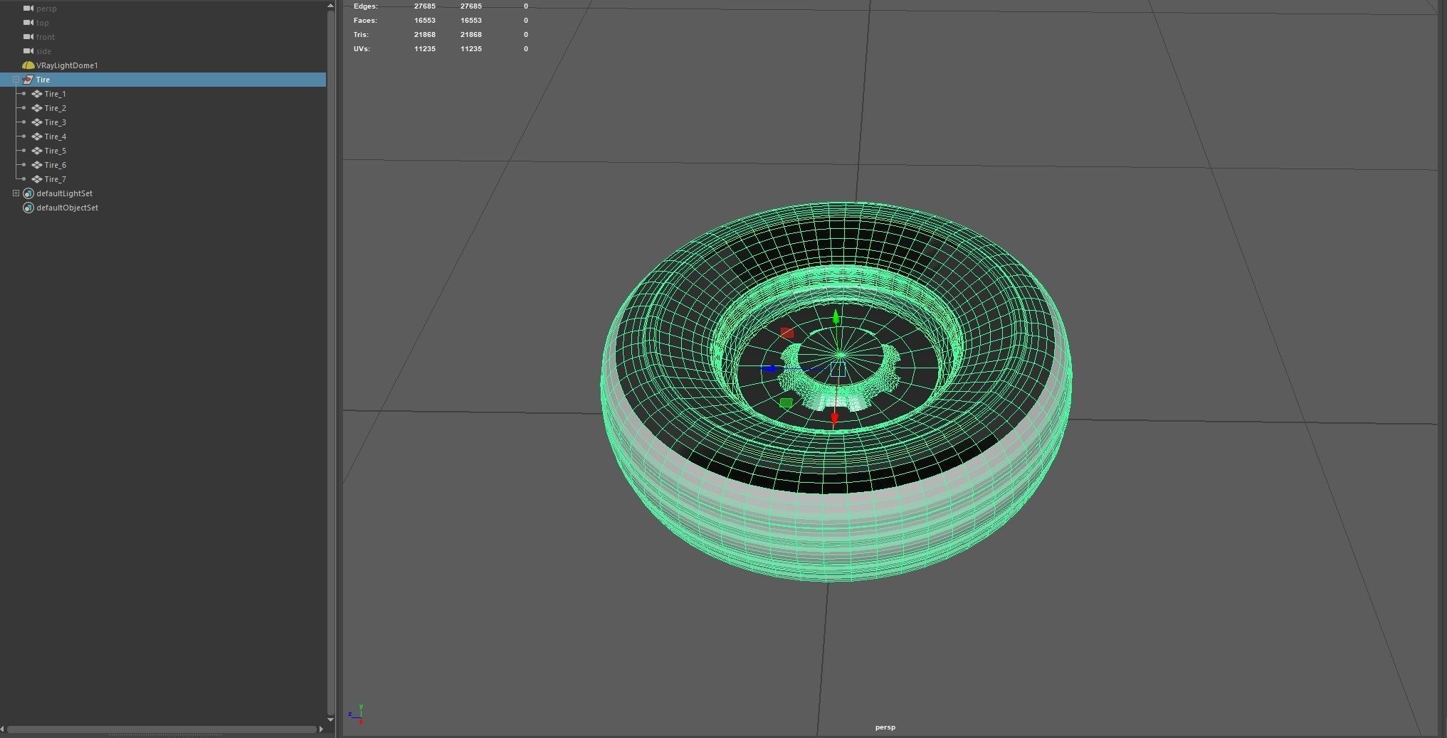 Rusty Tire 3D model_2