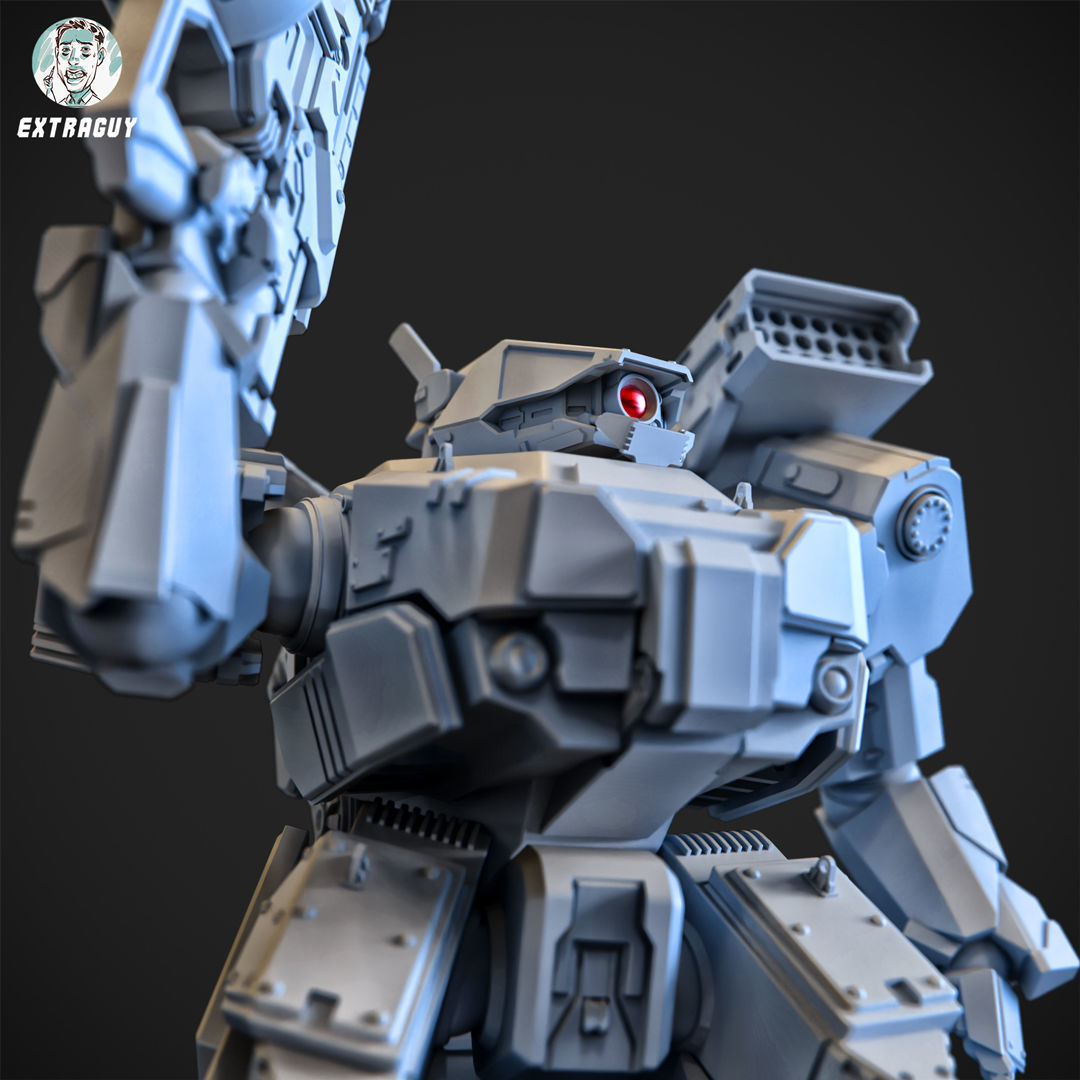 Overweight Gear Hunter 75mm Plus Pilot 3D print model_12