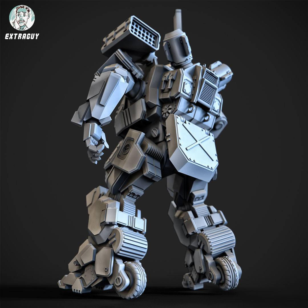 Overweight Gear Hunter 75mm Plus Pilot 3D print model_10