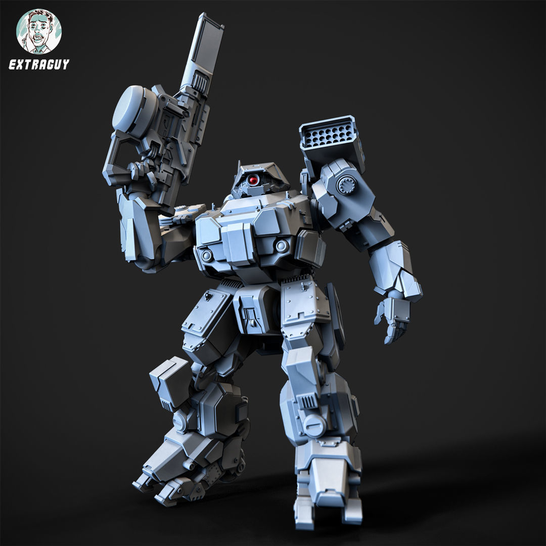 Overweight Gear Hunter 75mm Plus Pilot 3D print model_9