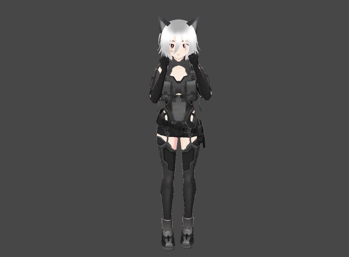 Vroid 3D cute anime character Model  3D model_5