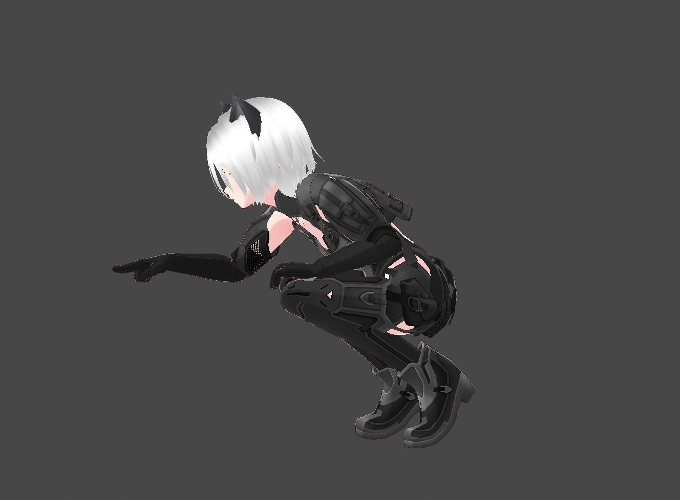 Vroid 3D cute anime character Model  3D model_6