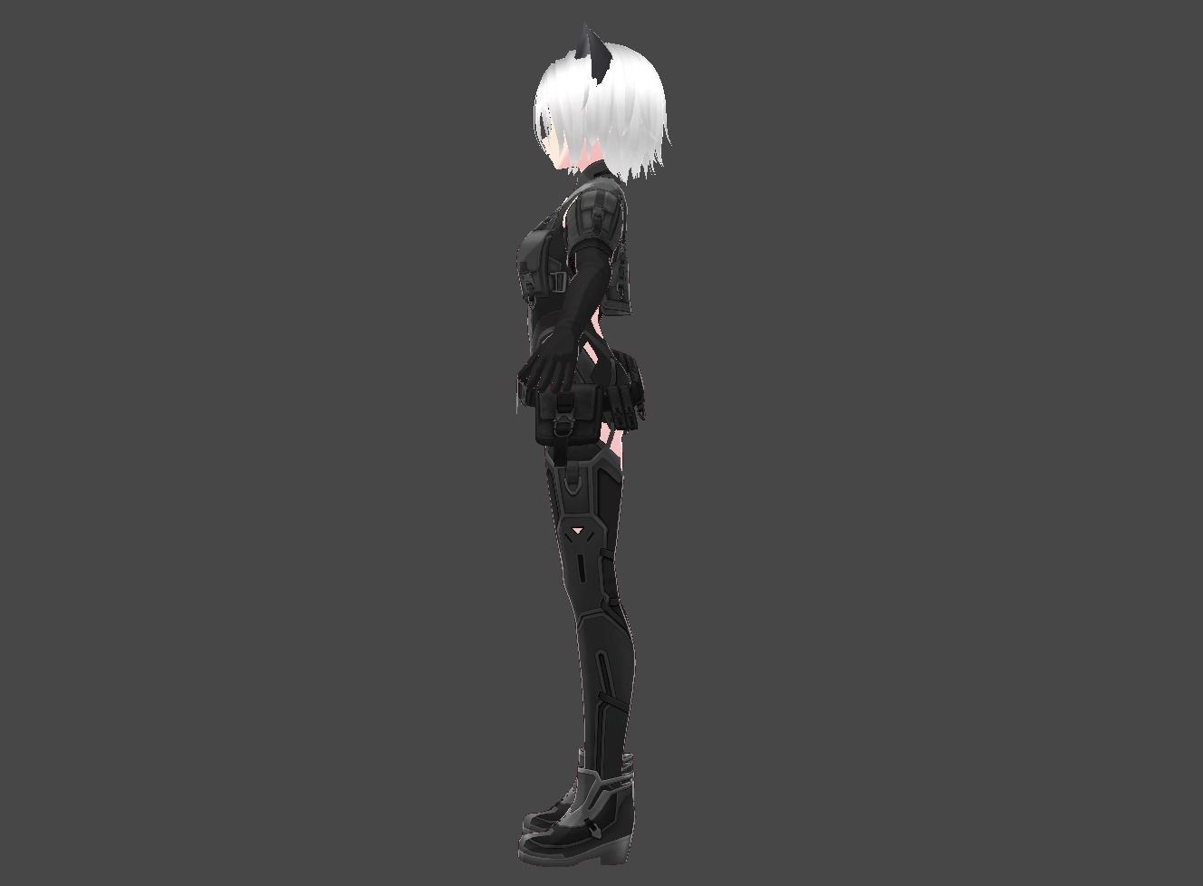 Vroid 3D cute anime character Model  3D model_1