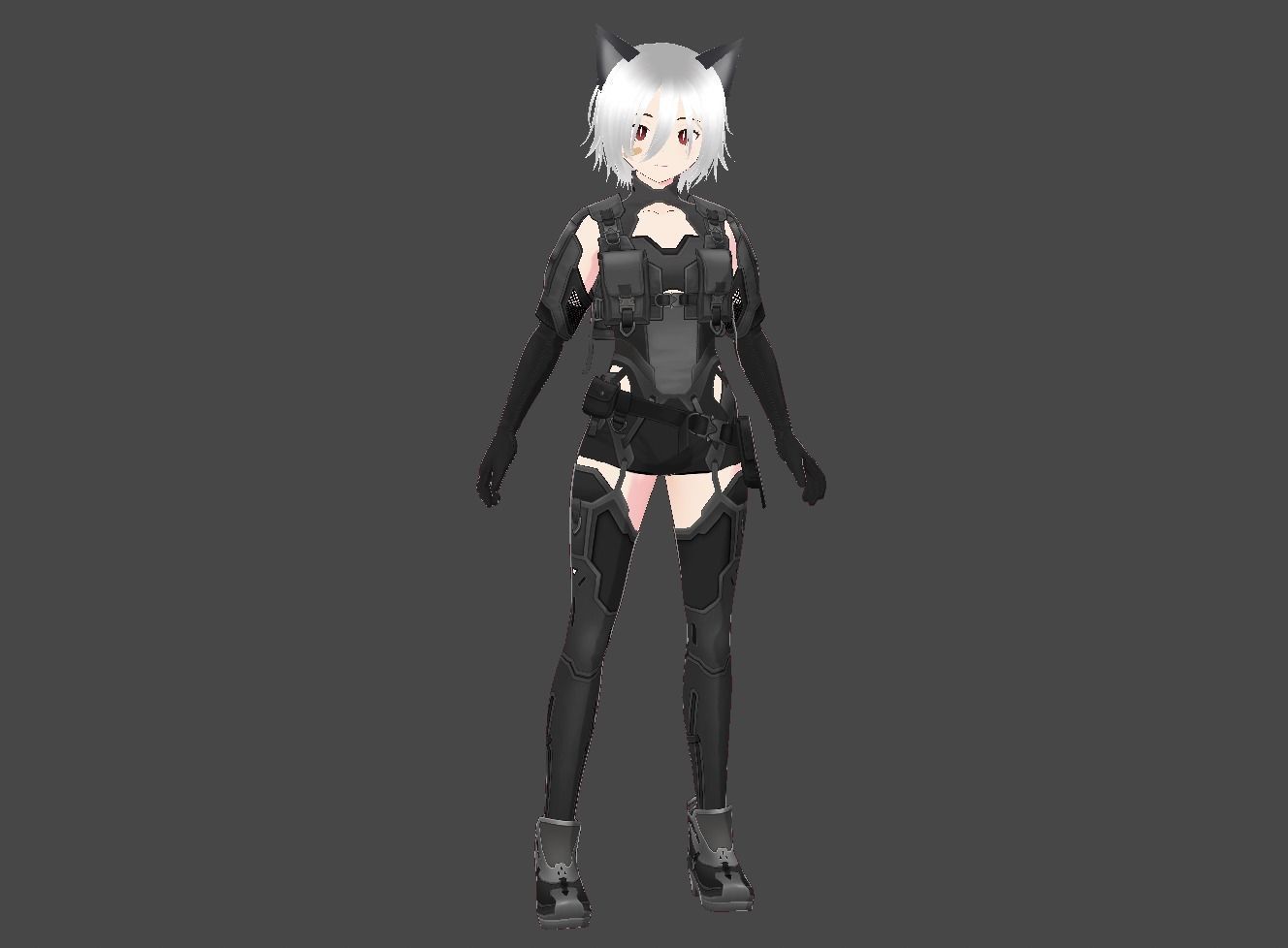 Vroid 3D cute anime character Model  3D model_3