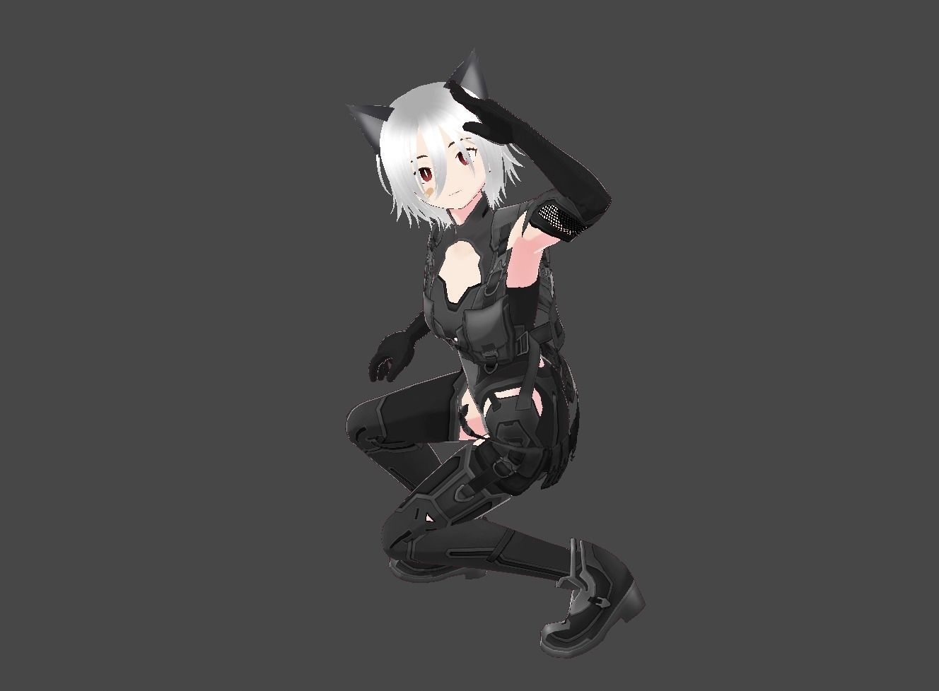 Vroid 3D cute anime character Model  3D model_7