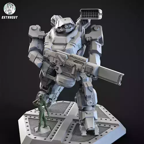 Overweight Gear Hunter 100mm Plus Pilot 3D print model