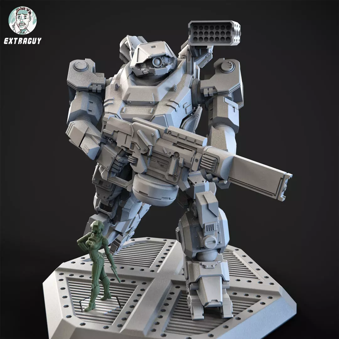 Overweight Gear Hunter 100mm Plus Pilot 3D print model_0