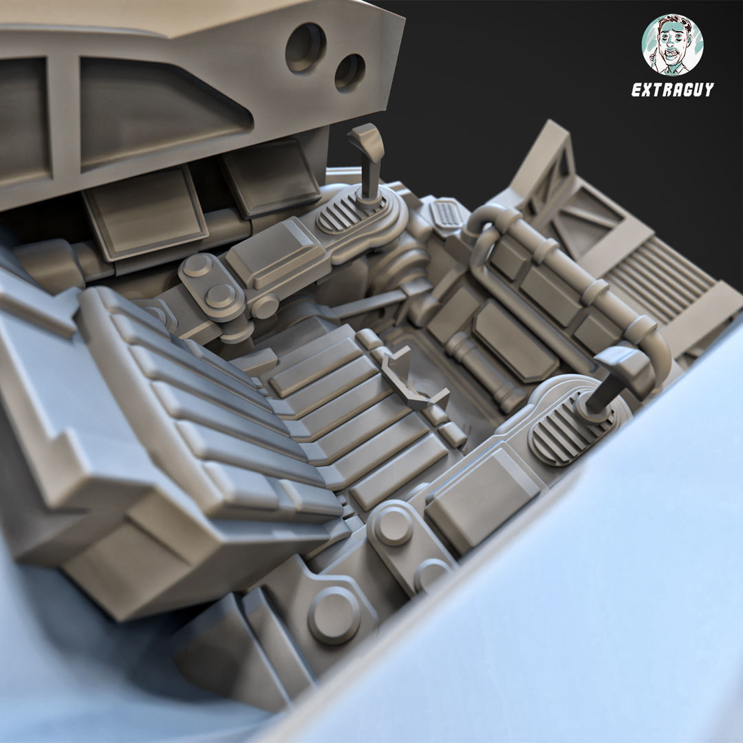 Overweight Gear Hunter 100mm Plus Pilot 3D print model_13