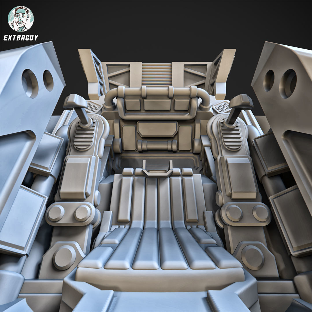 Overweight Gear Hunter 100mm Plus Pilot 3D print model_14