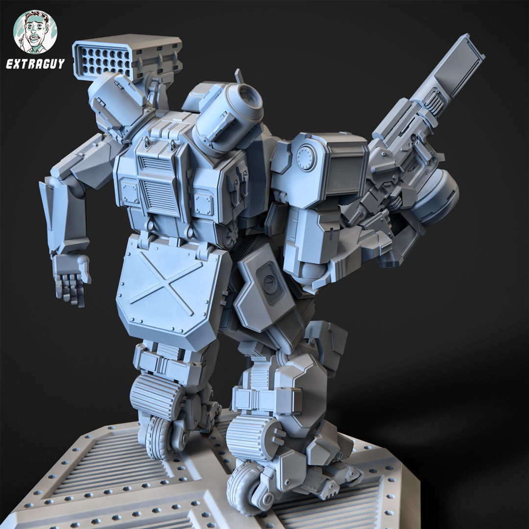 Overweight Gear Hunter 100mm Plus Pilot 3D print model_6