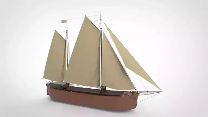 Cargo sailing ship