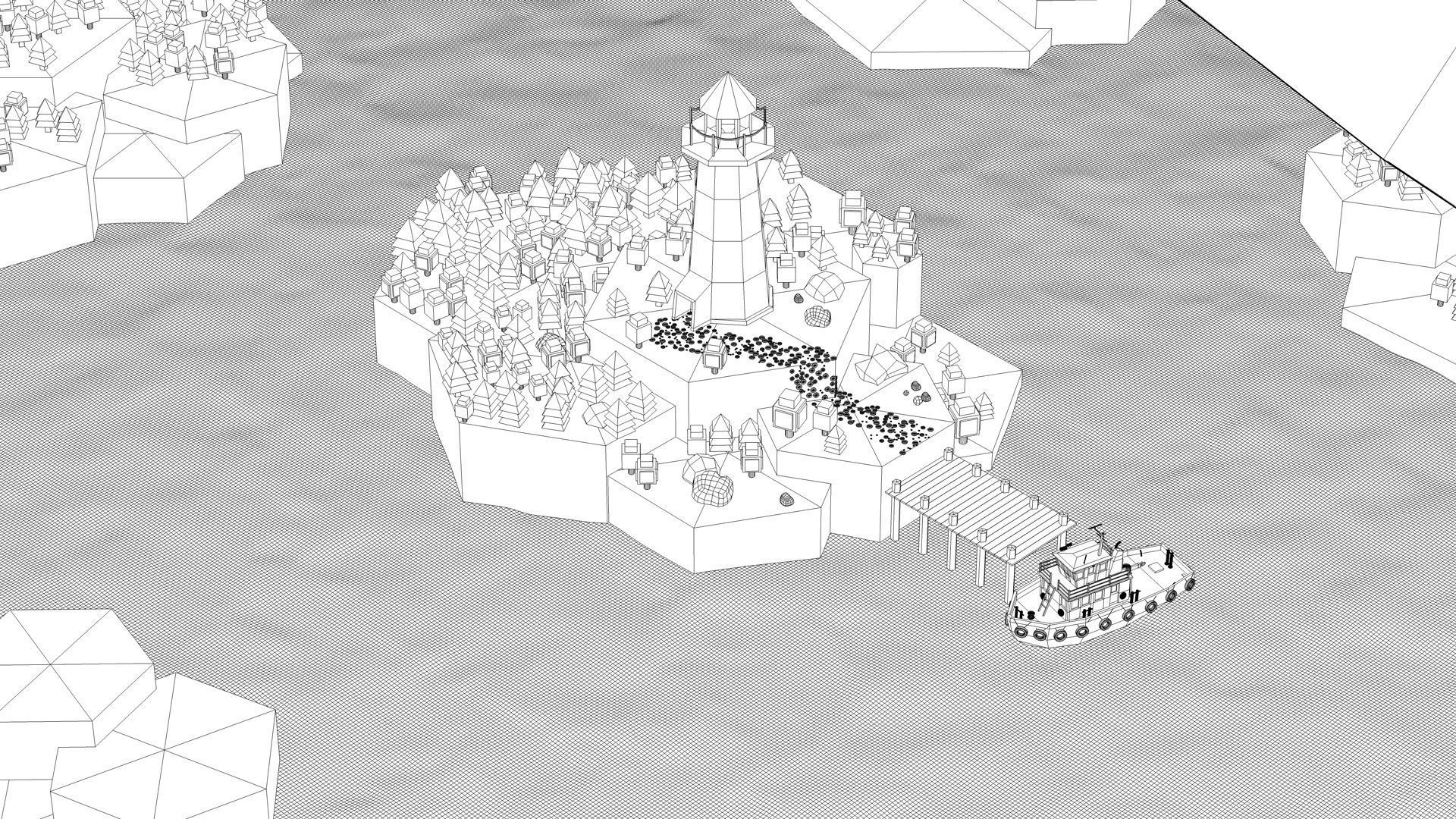 Low Poly World 01 Low-poly 3D model_14