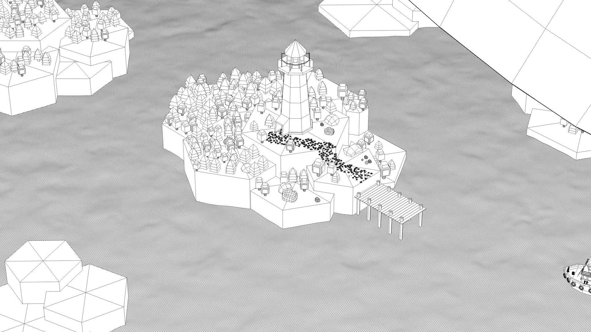 Low Poly World 01 Low-poly 3D model_9