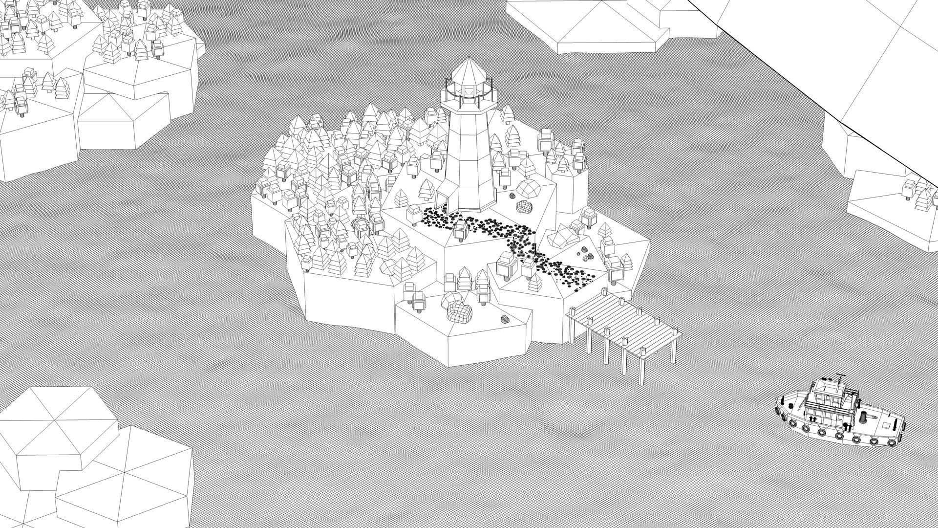 Low Poly World 01 Low-poly 3D model_10