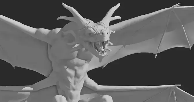 Dragon 3D print 3D model 3D print model 3D print model