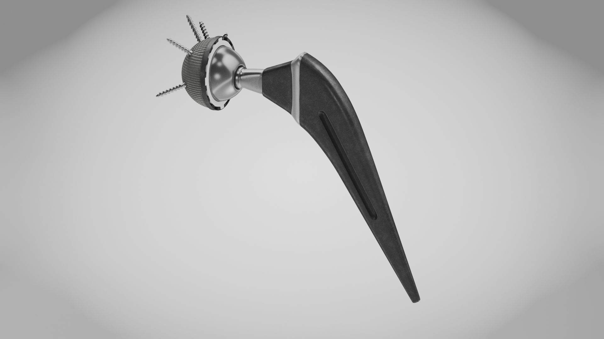Replaced Hip Implant Low-poly 3D model_21