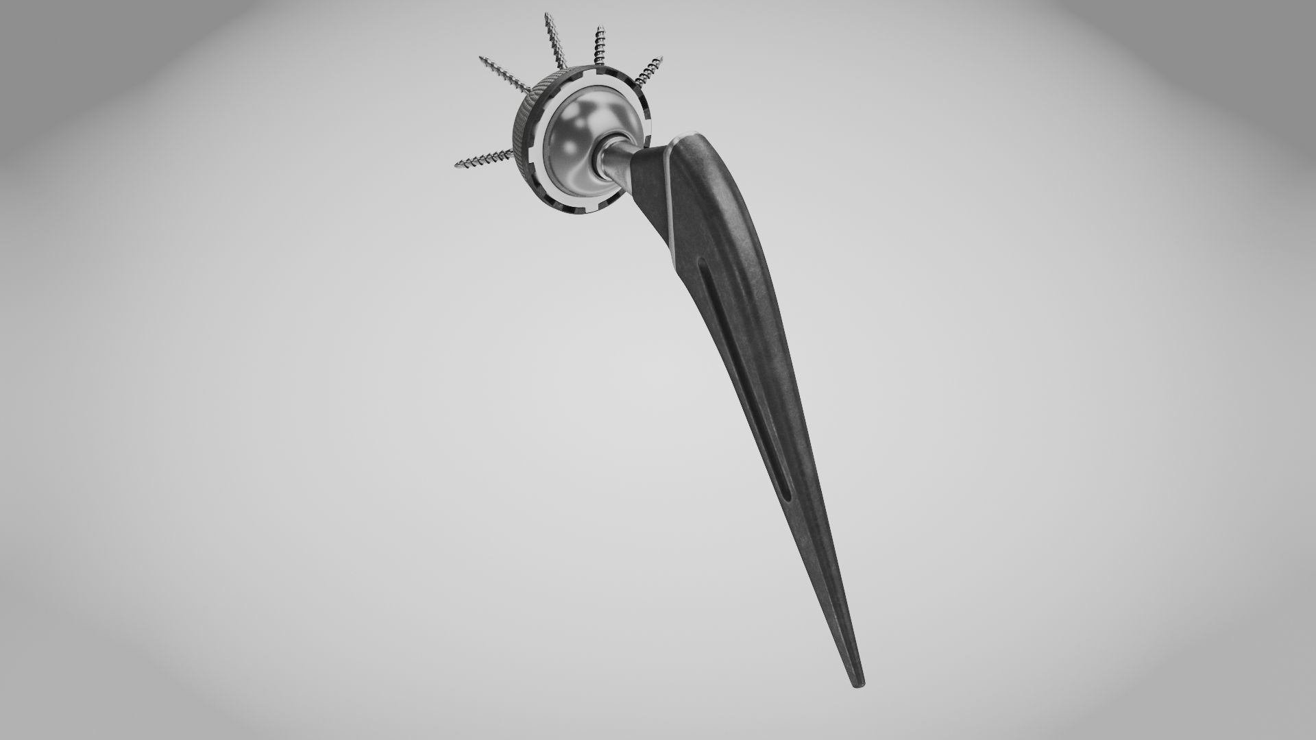 Replaced Hip Implant Low-poly 3D model_22