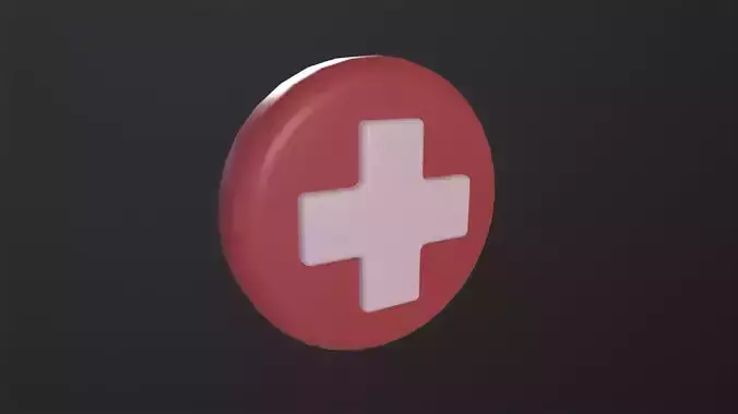 Health Symbol 3D Model