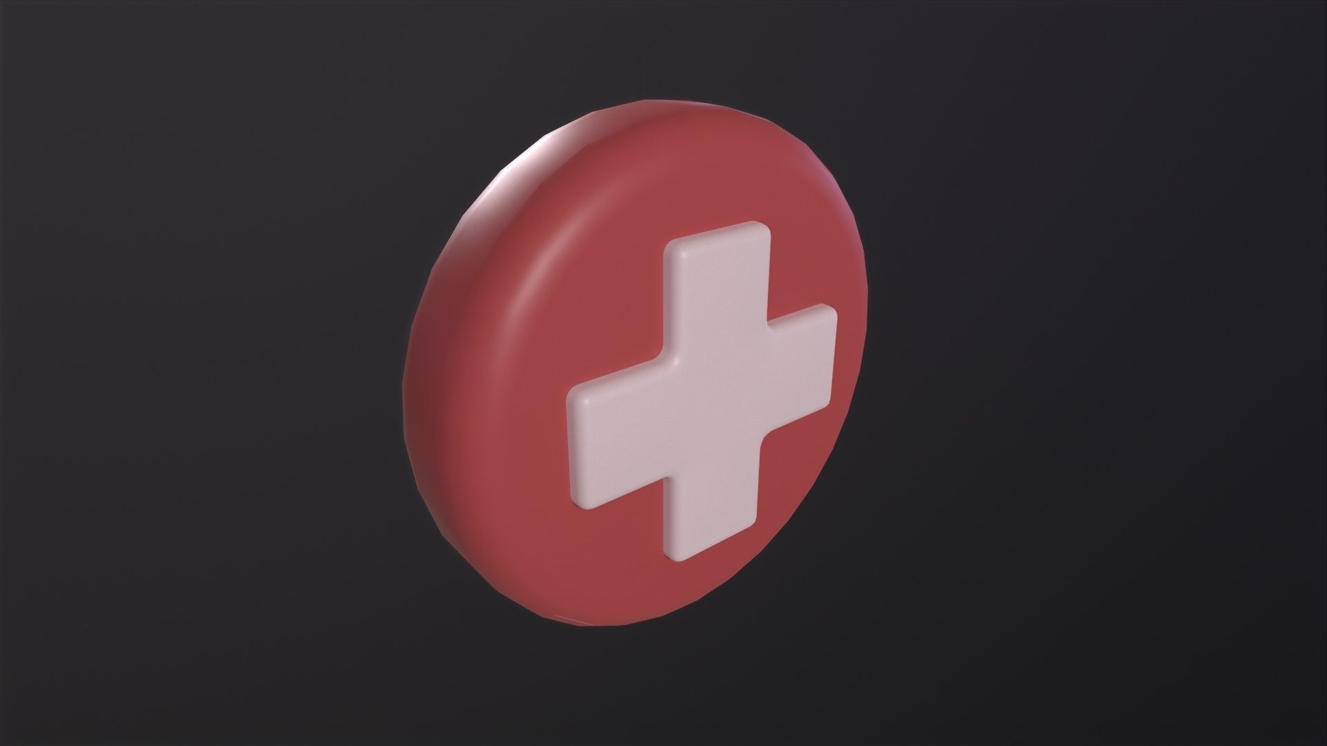 Health Symbol 3D Model Low-poly 3D model_6