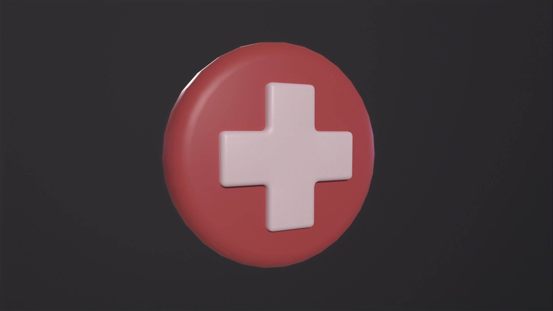 Health Symbol 3D Model Low-poly 3D model_5