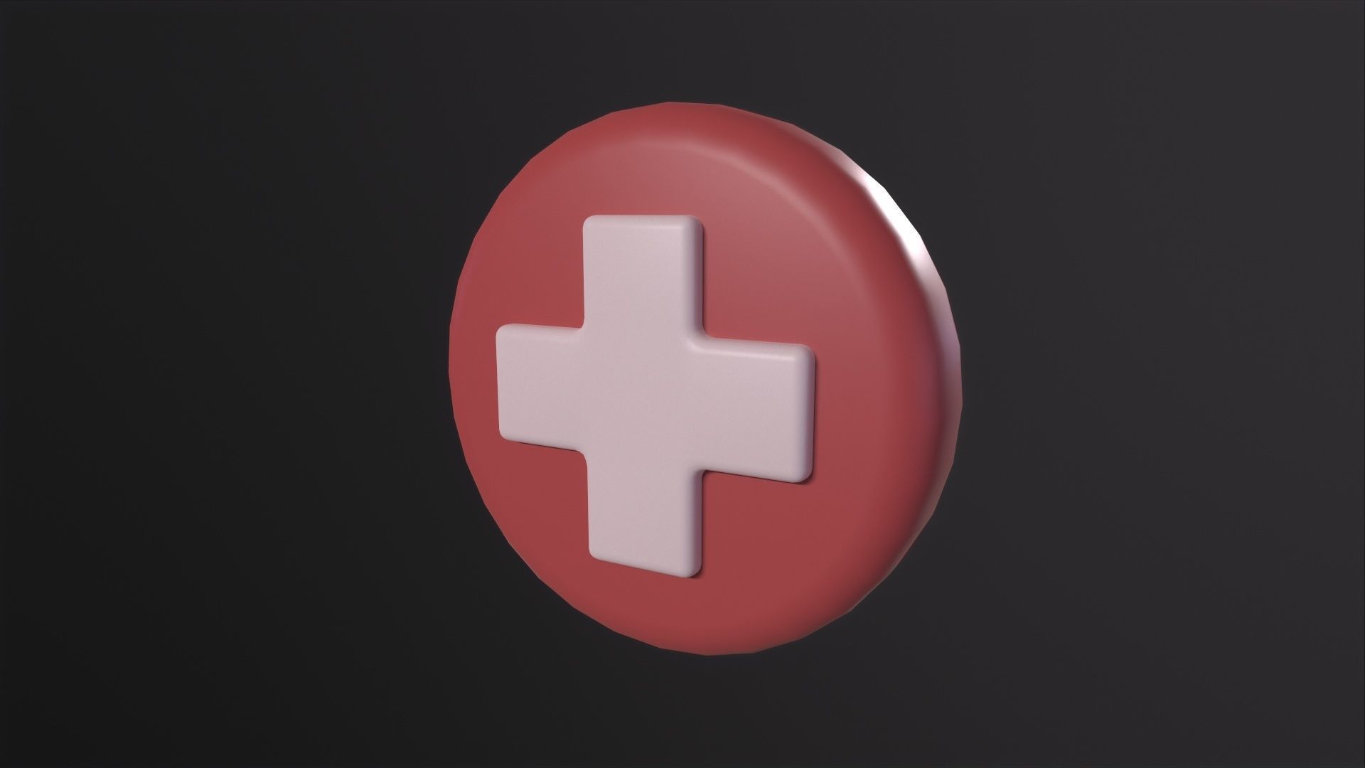 Health Symbol 3D Model Low-poly 3D model_4