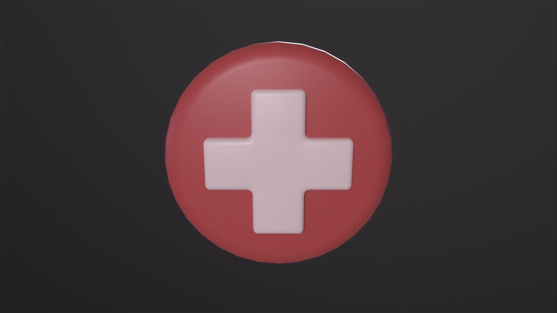 Health Symbol 3D Model Low-poly 3D model_3