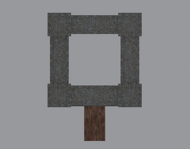 Castle Low-poly 3D model 6