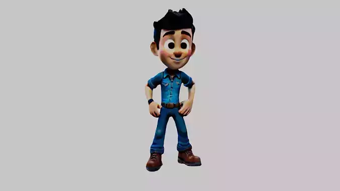 Man Cartoon Character