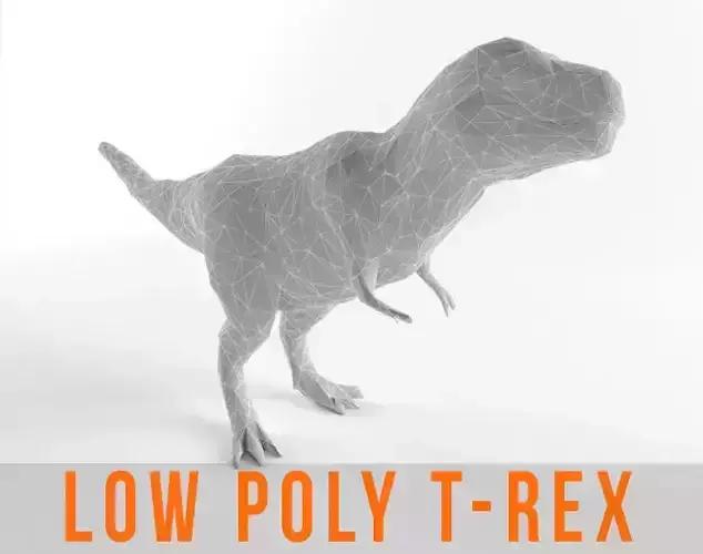 Low Poly T Rex Tyrannosaurus Prehistoric Dinosaur Low-poly 3D model