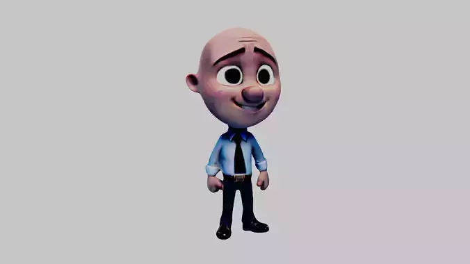 Old Man Cartoon Character