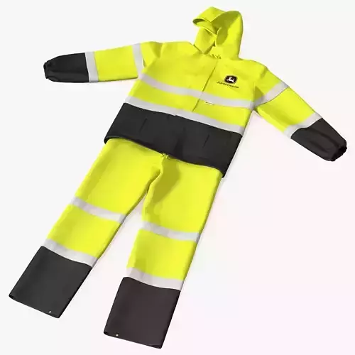 John Deere Safety Rain Suit High Visibility