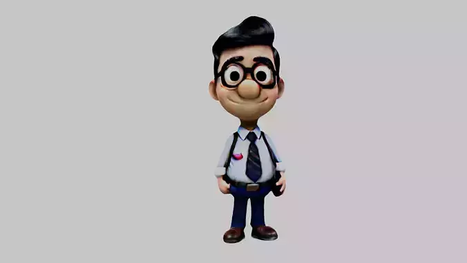 Man Cartoon Character