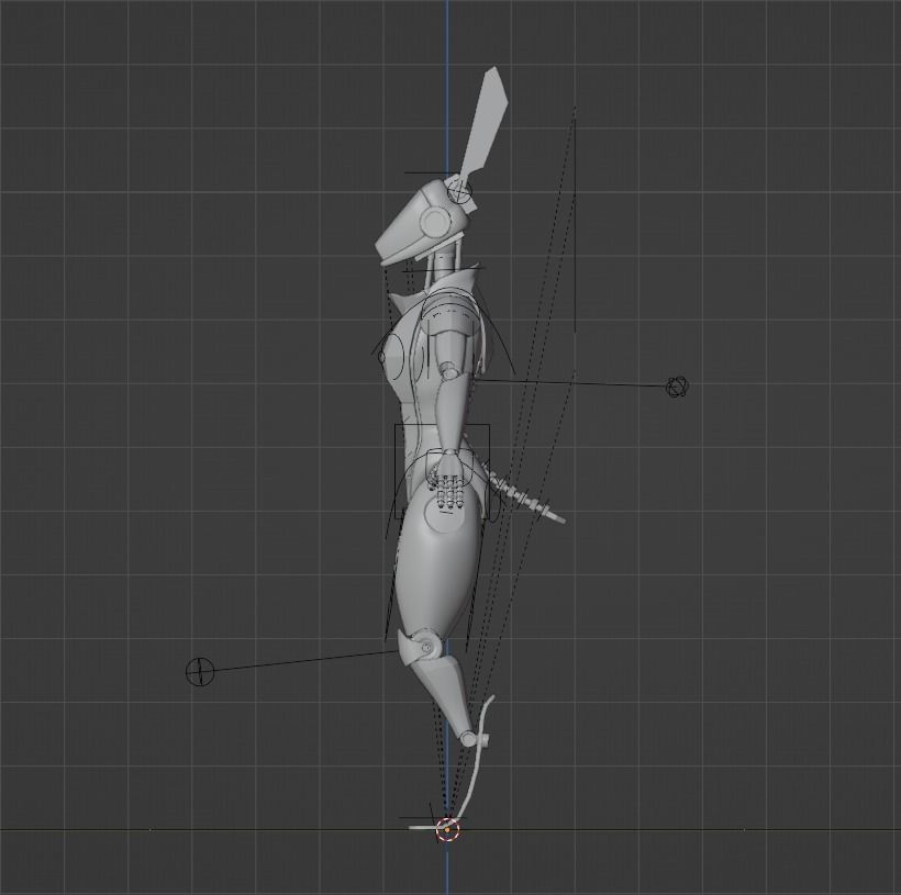 F1L-00 aka Filo Robot model for animation NSFW and SFW Low-poly 3D model_10