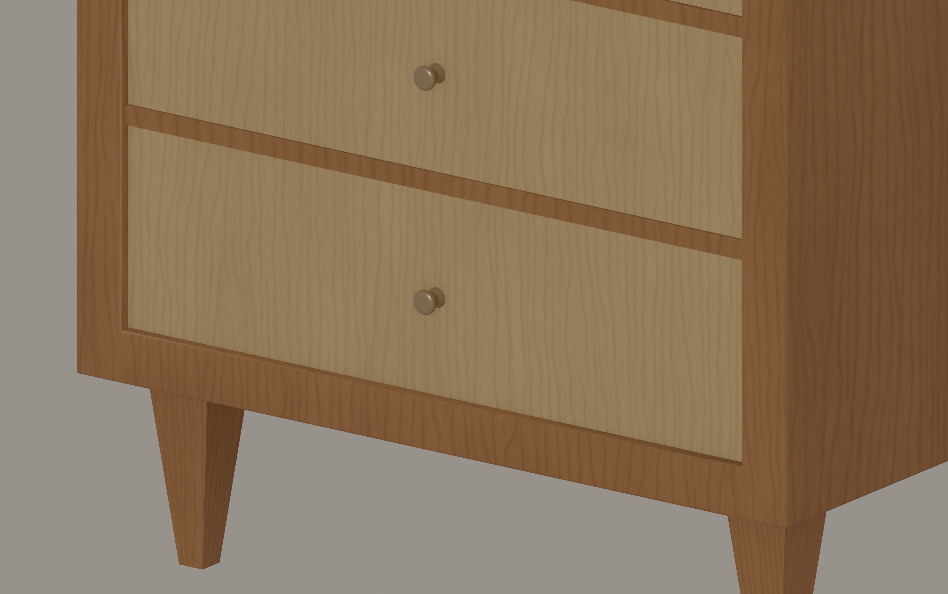 Round Bookshelf Low-poly 3D model_10