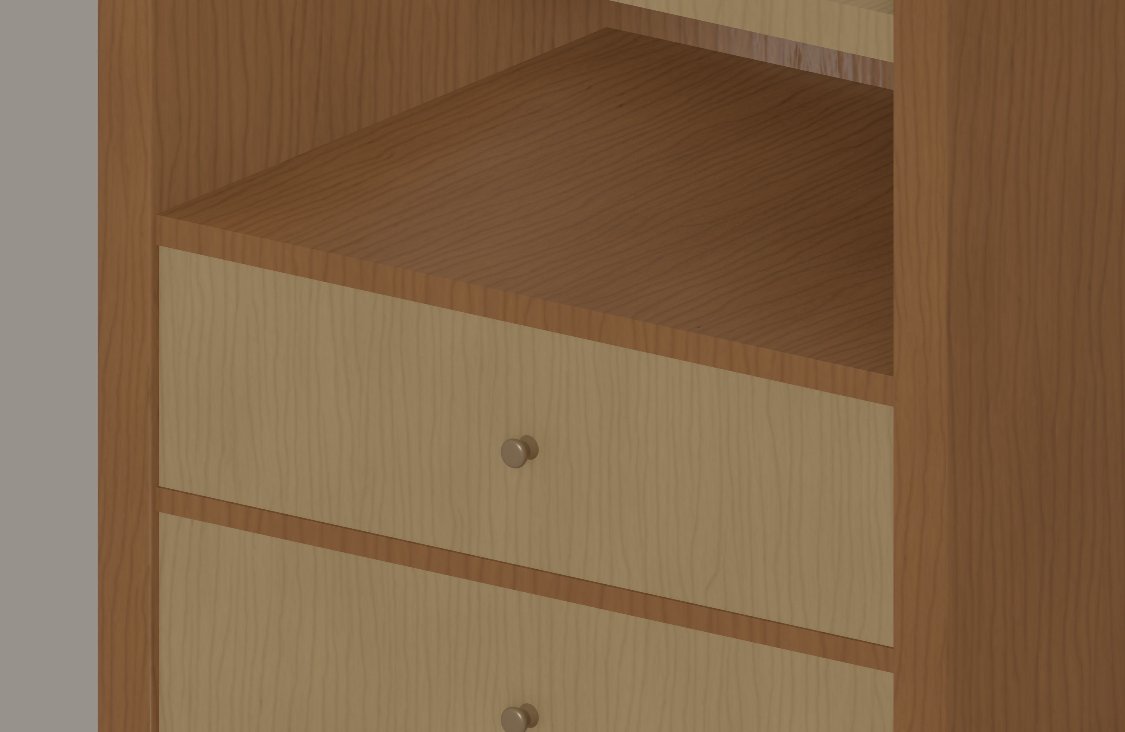 Round Bookshelf Low-poly 3D model_11