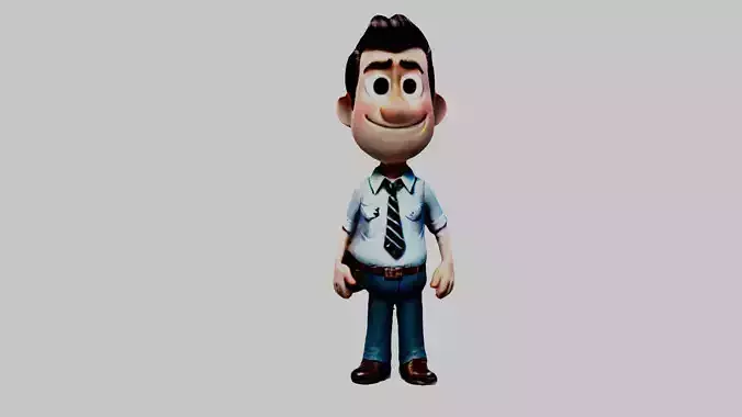 Man Cartoon Character