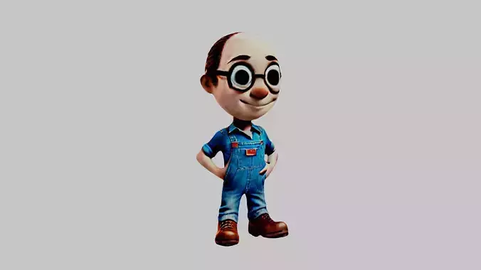 Man Cartoon Character