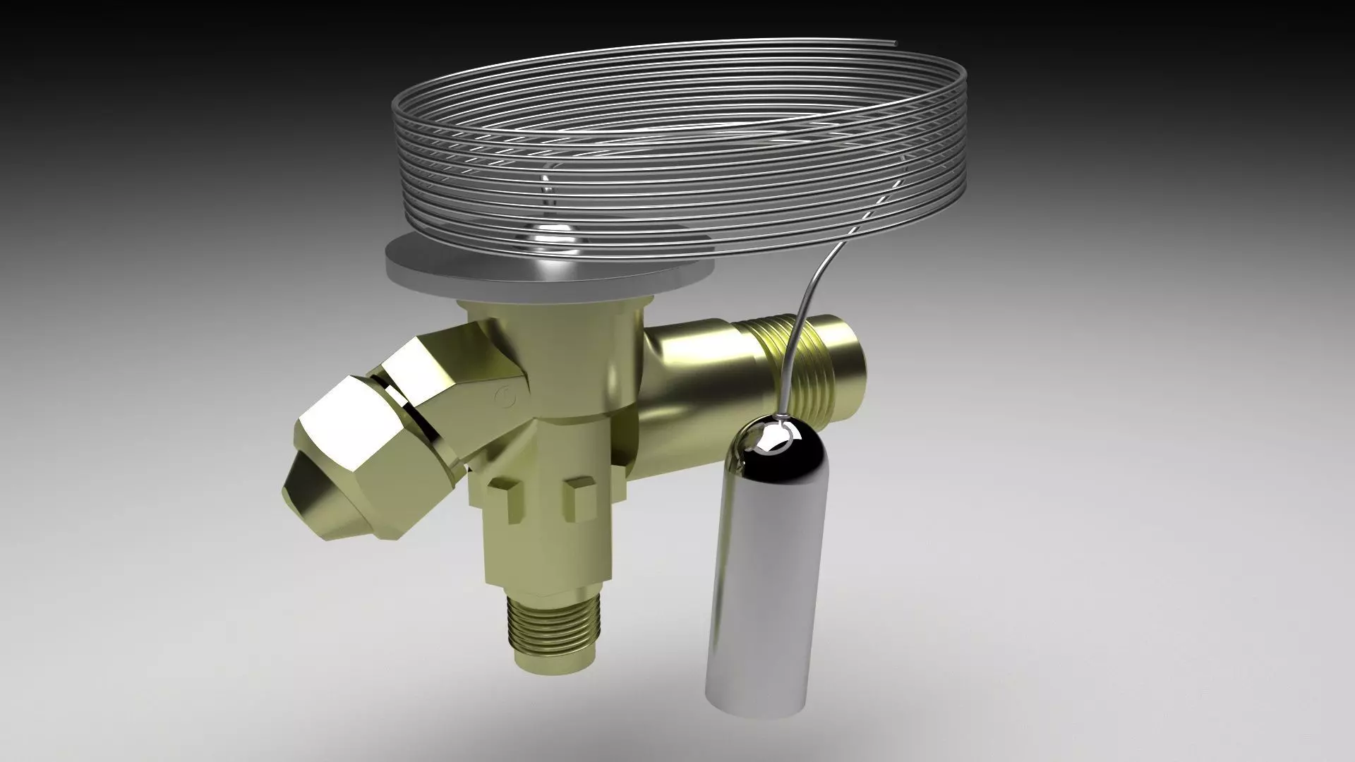 Refrigerator Expansion Valve 3D model_0