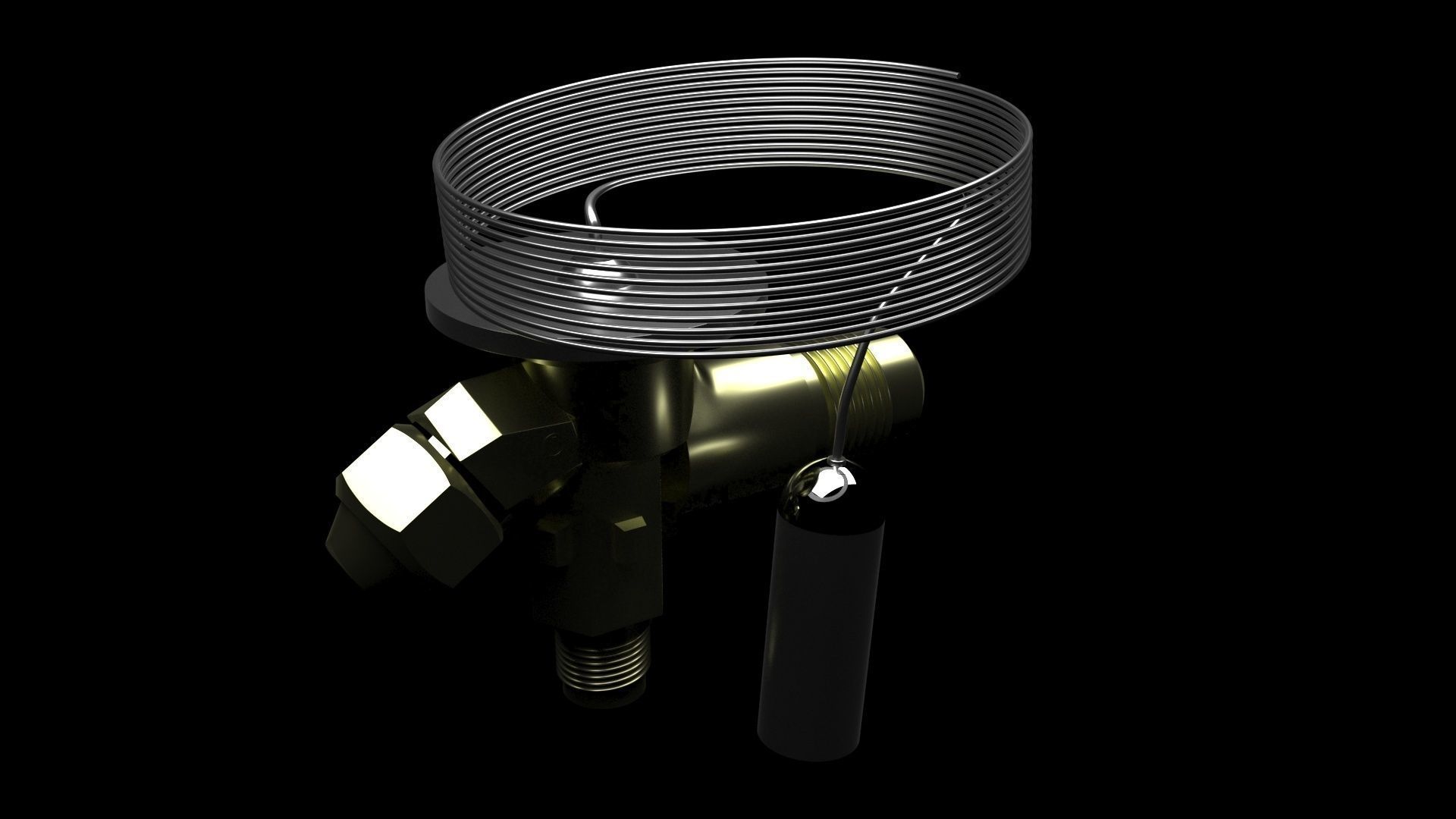 Refrigerator Expansion Valve 3D model_10