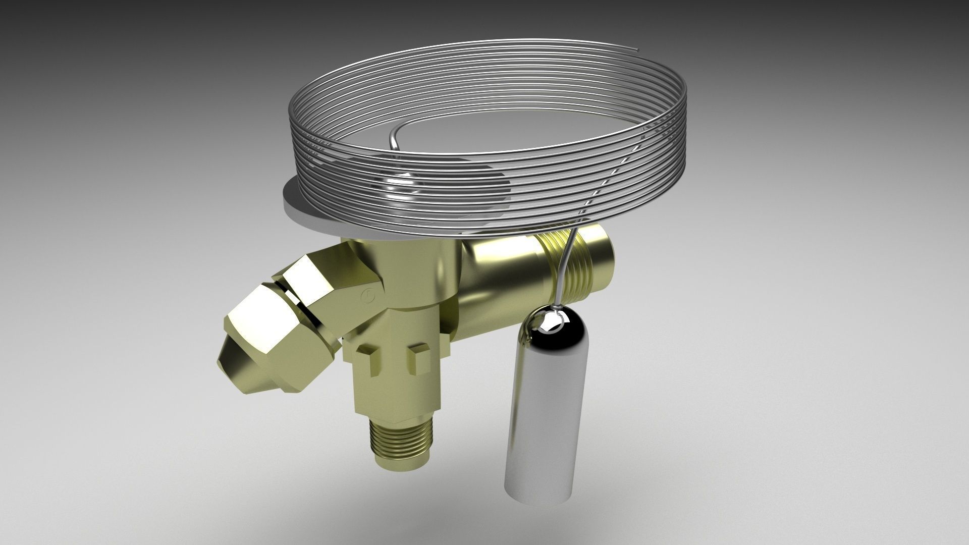 Refrigerator Expansion Valve 3D model_8